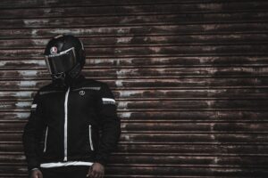 Photo black biker jacket